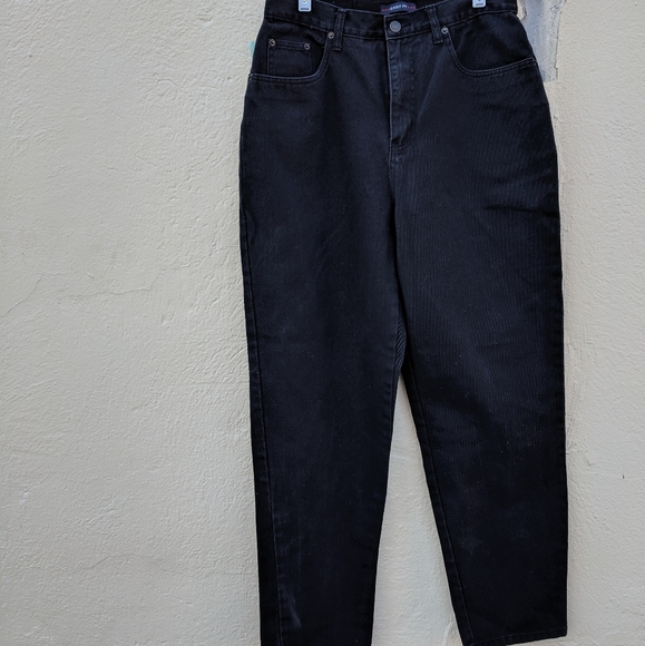 Vintage 90's Bliss Blass Black Jeans/High Rise - Picture 2 of 4